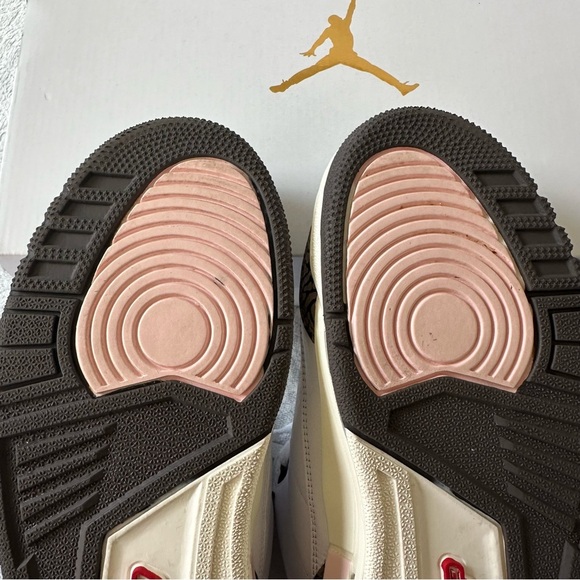 Jordan 3‎ Retro Neapolitan Dark Mocha White/Brown/Cream/Pink Size 7.5 Women’s - Picture 7 of 8